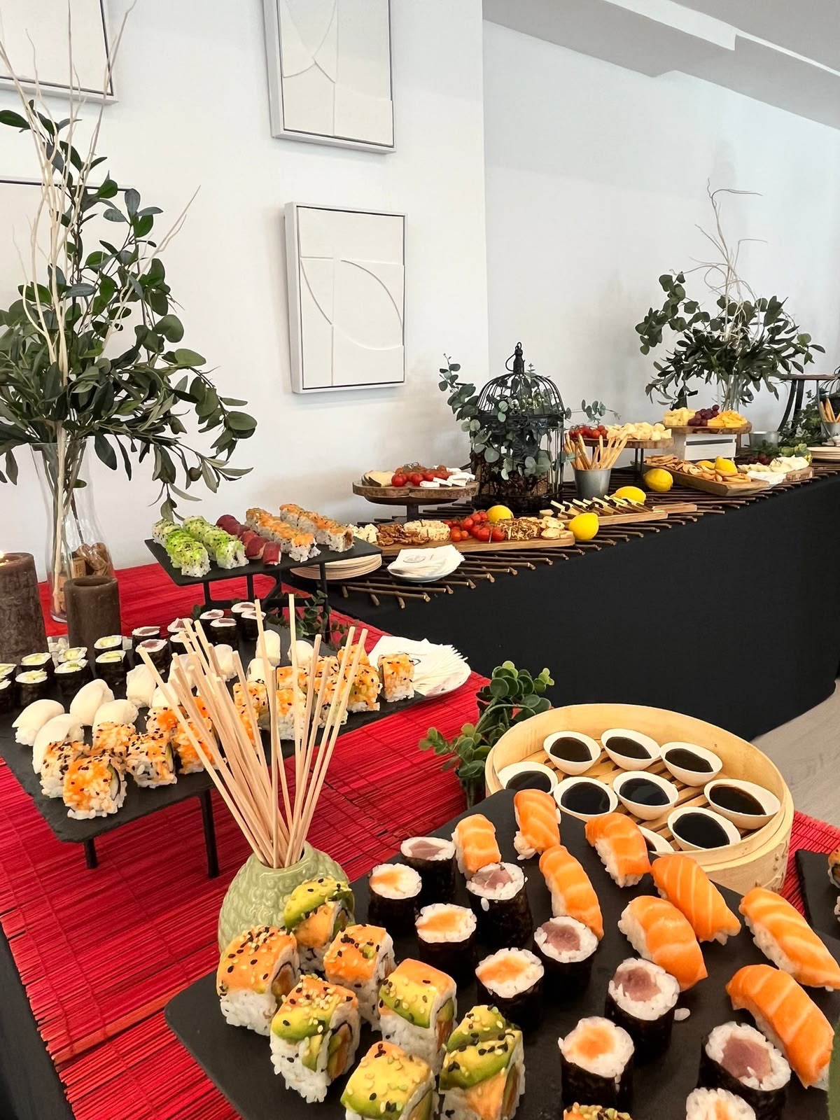 Sushi para Fiestas barra de sushi para eventos